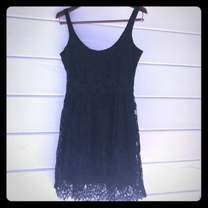 BB Dakota Black Lace Cocktail Dress